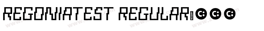 RegoniaTest Regular字体转换